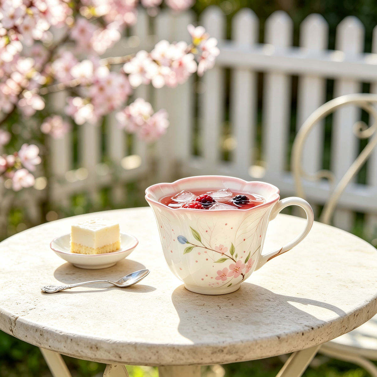 Pink Sakura Petal Ceramic Mug