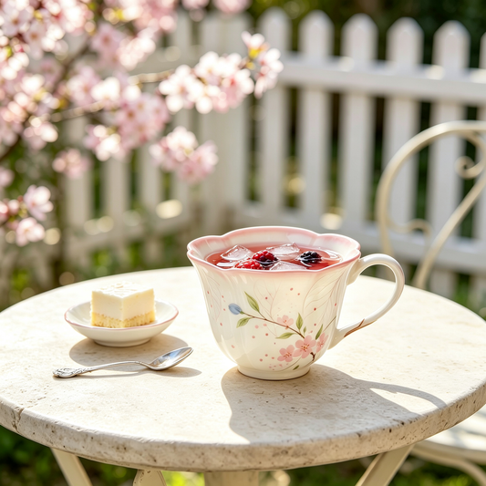 Pink Sakura Petal Ceramic Mug