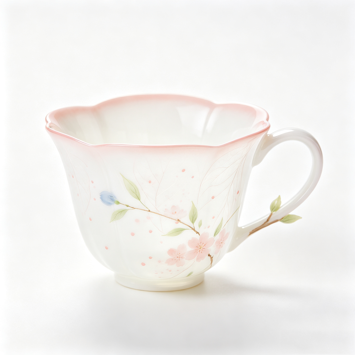 Pink Sakura Petal Ceramic Mug