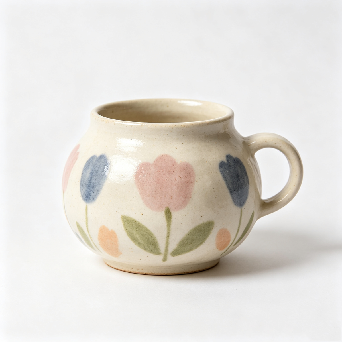 Handmade Speckled Tulip Ceramic Mug